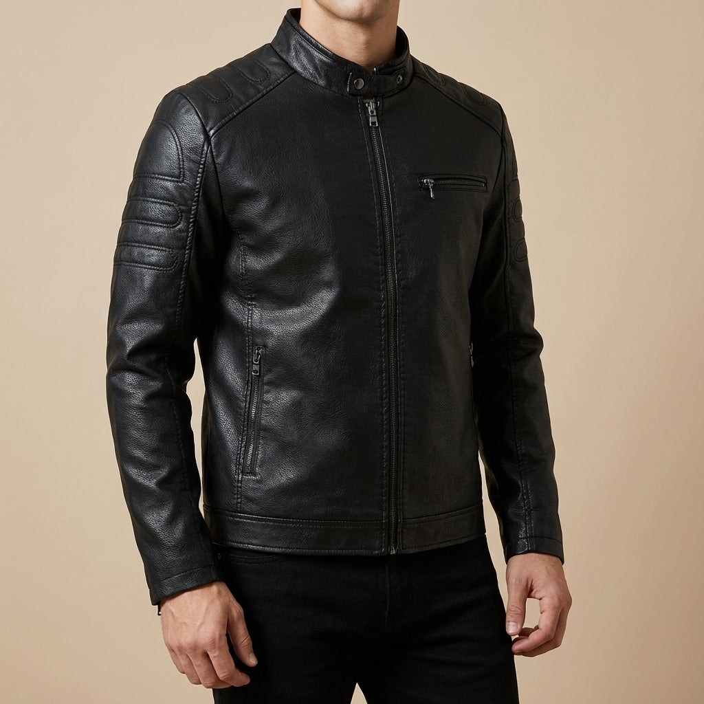 PHILIP™ | Veste zippée pour homme, style moto