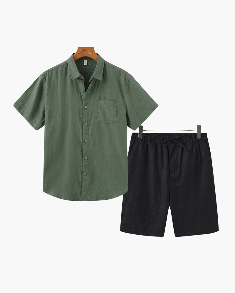 PHILIP | ENSEMBLE EN LIN (SHORTS)