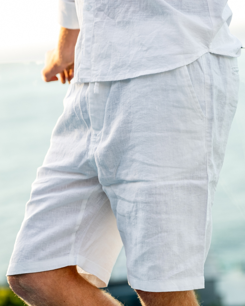 PHILIP | SHORTS EN LIN DE HAUTE QUALITÉ