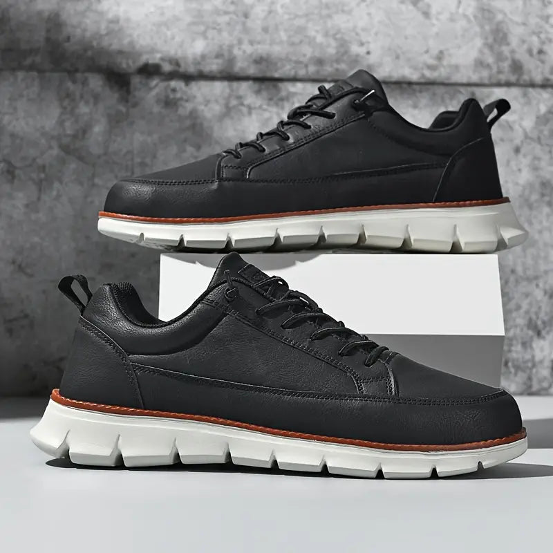 PHILIP™ | Baskets de marche en cuir rembourrées pour homme