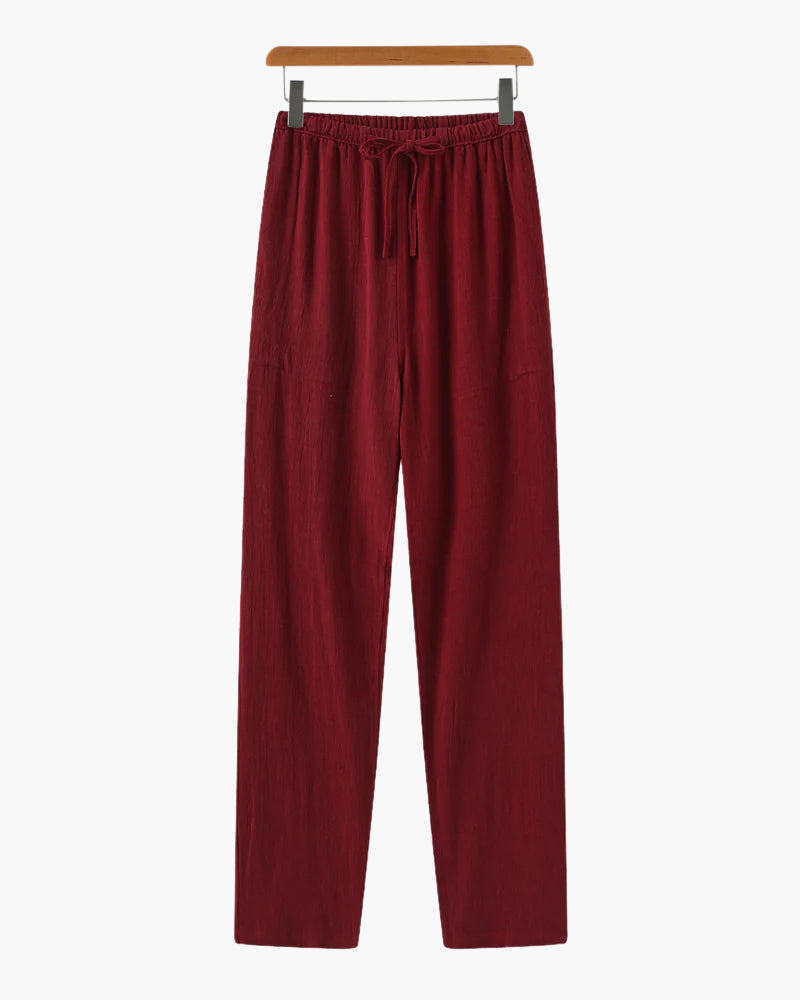 PHILIP | Pantalon en lin coupe ajustée