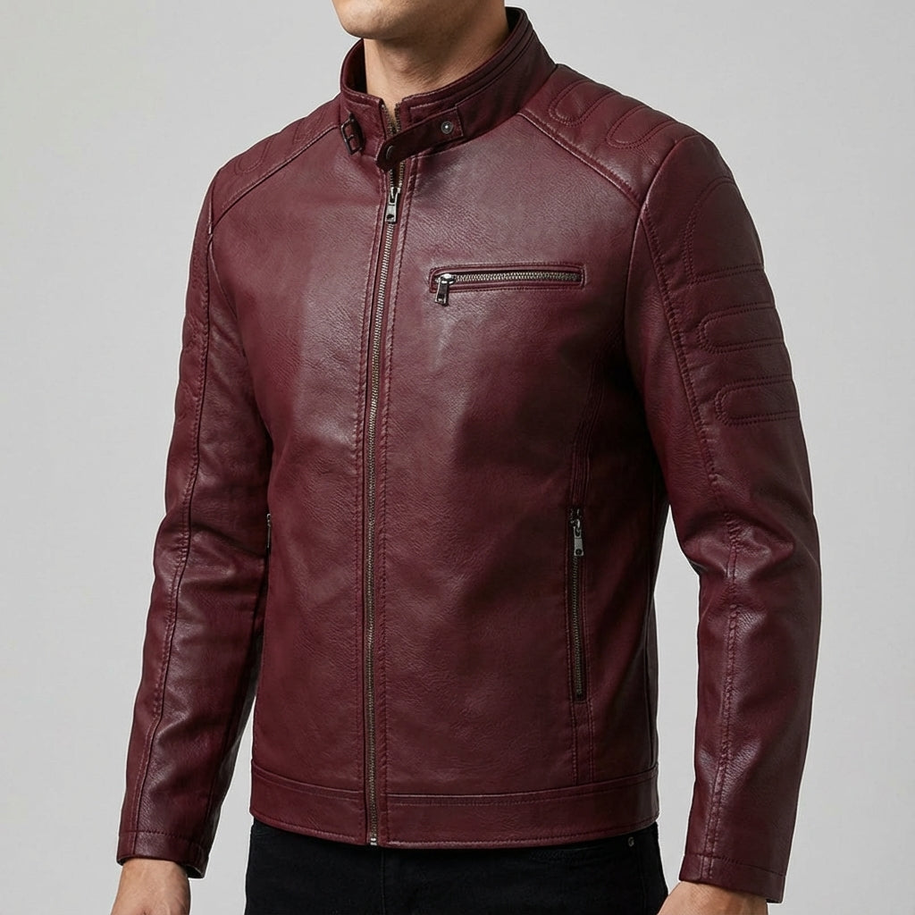PHILIP™ | Veste zippée pour homme, style moto
