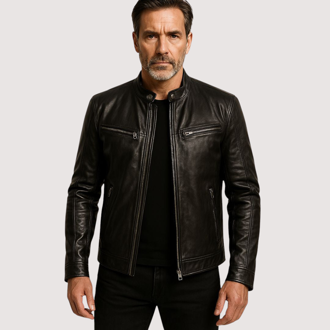PHILIP | VESTE EN CUIR ÉLÉGANTE