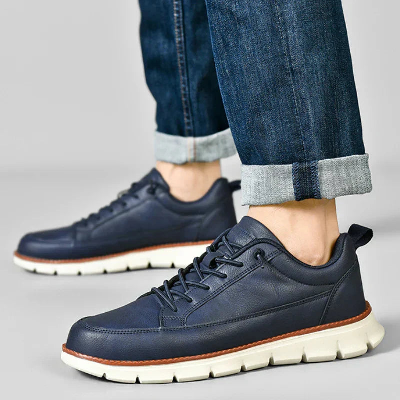 PHILIP™ | Baskets de marche en cuir rembourrées pour homme