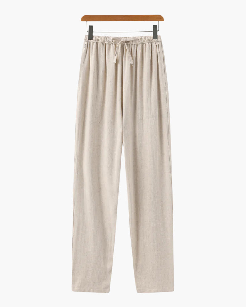 PHILIP | Pantalon en lin coupe ajustée