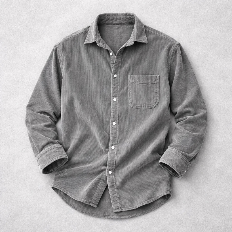 PHILIP | CHEMISE CLASSIQUE ET ÉLÉGANTE EN VELOURS COURRU