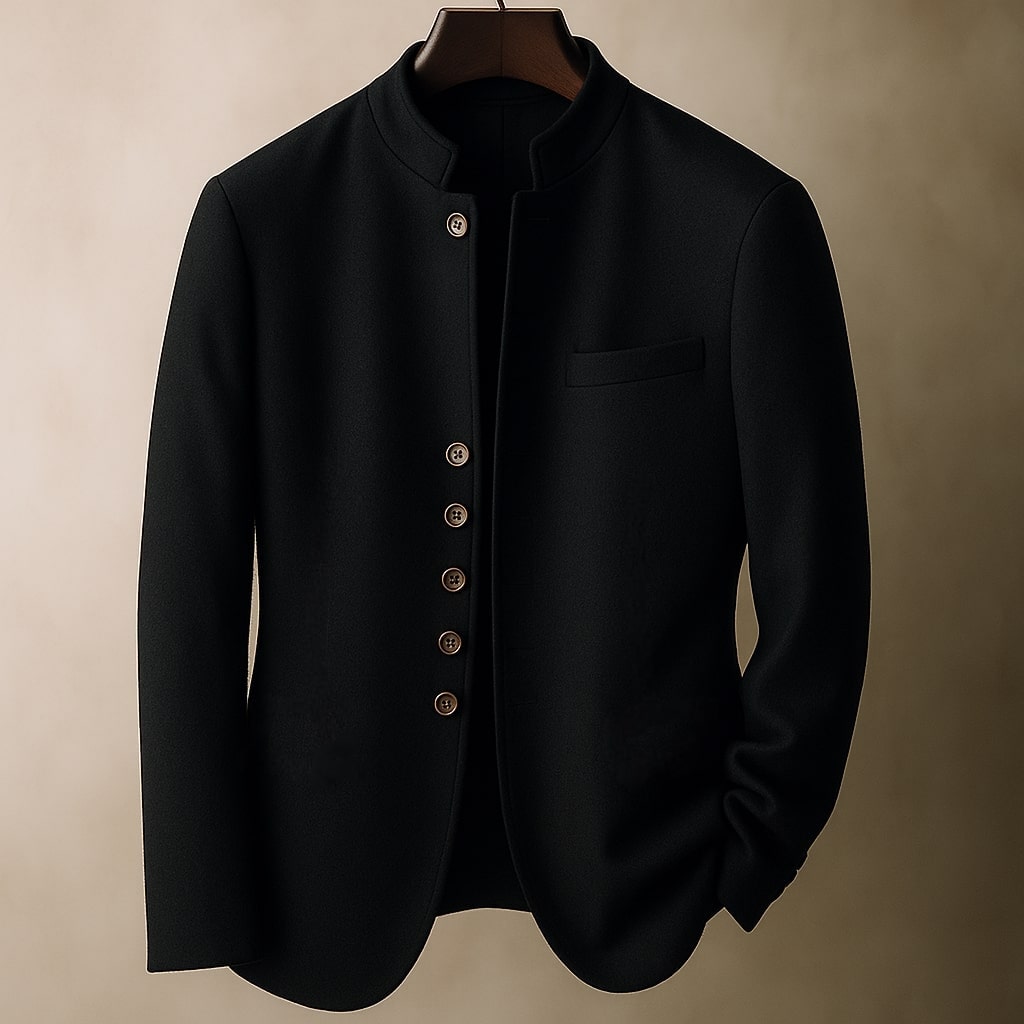 PHILIP | VESTE EN LAINE À COL DROIT
