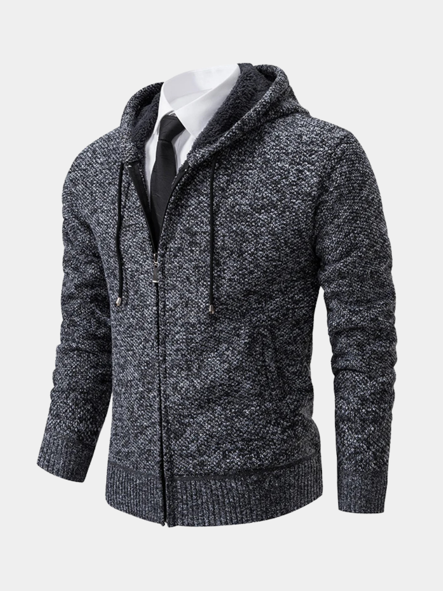 PHILIP | CARDIGAN EN POLAIRE AVEC FERMETURE ÉCLAIR