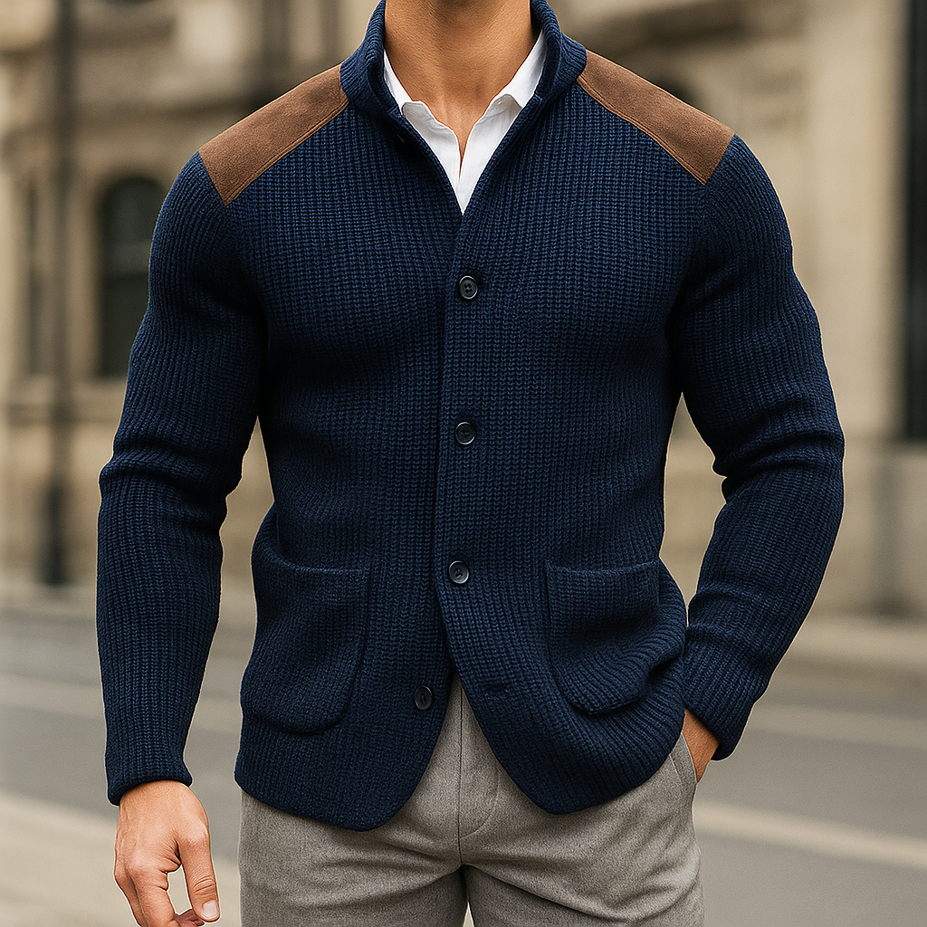 PHILIP | BLAZER EN MAILLE TEXTURÉE POUR HOMMES