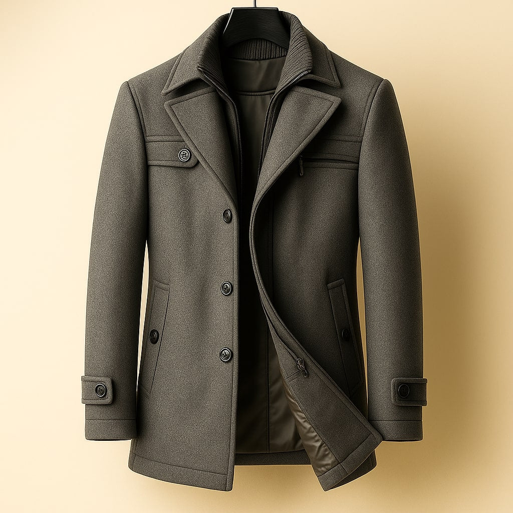 PHILIP | MANTEAU EN LAINE LONGUE POUR HOMMES