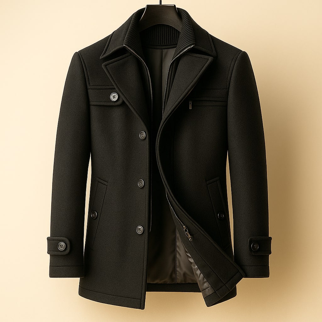 PHILIP | MANTEAU EN LAINE LONGUE POUR HOMMES