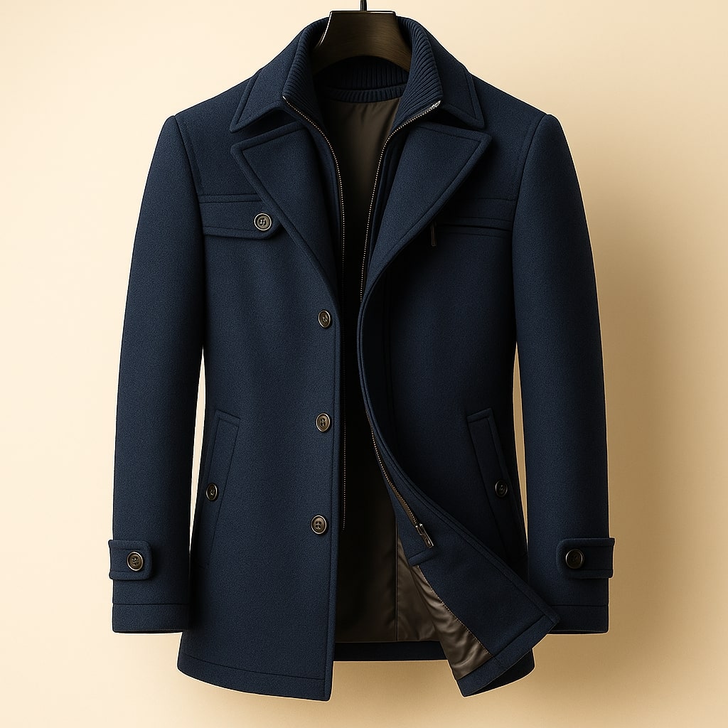 PHILIP | MANTEAU EN LAINE LONGUE POUR HOMMES