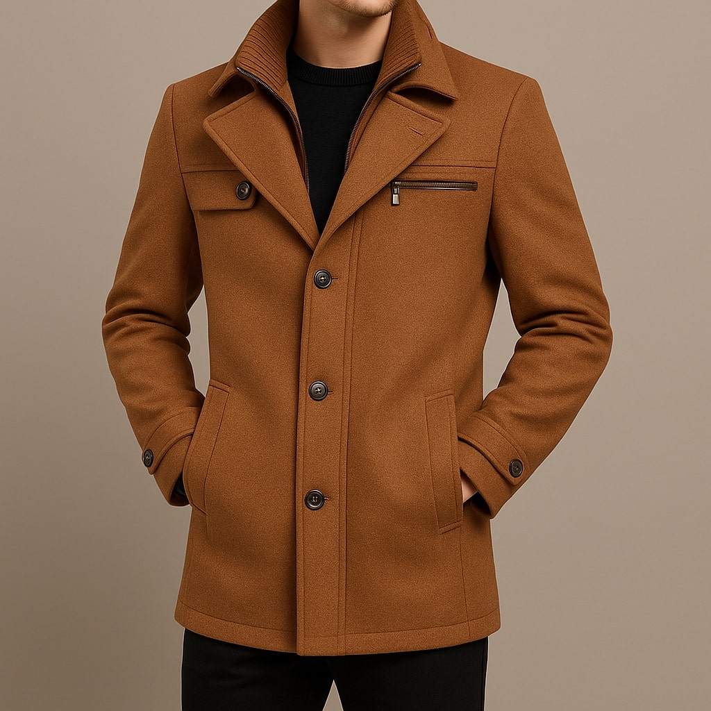 PHILIP | MANTEAU EN LAINE LONGUE POUR HOMMES