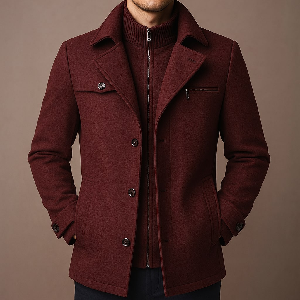 PHILIP | MANTEAU EN LAINE LONGUE POUR HOMMES