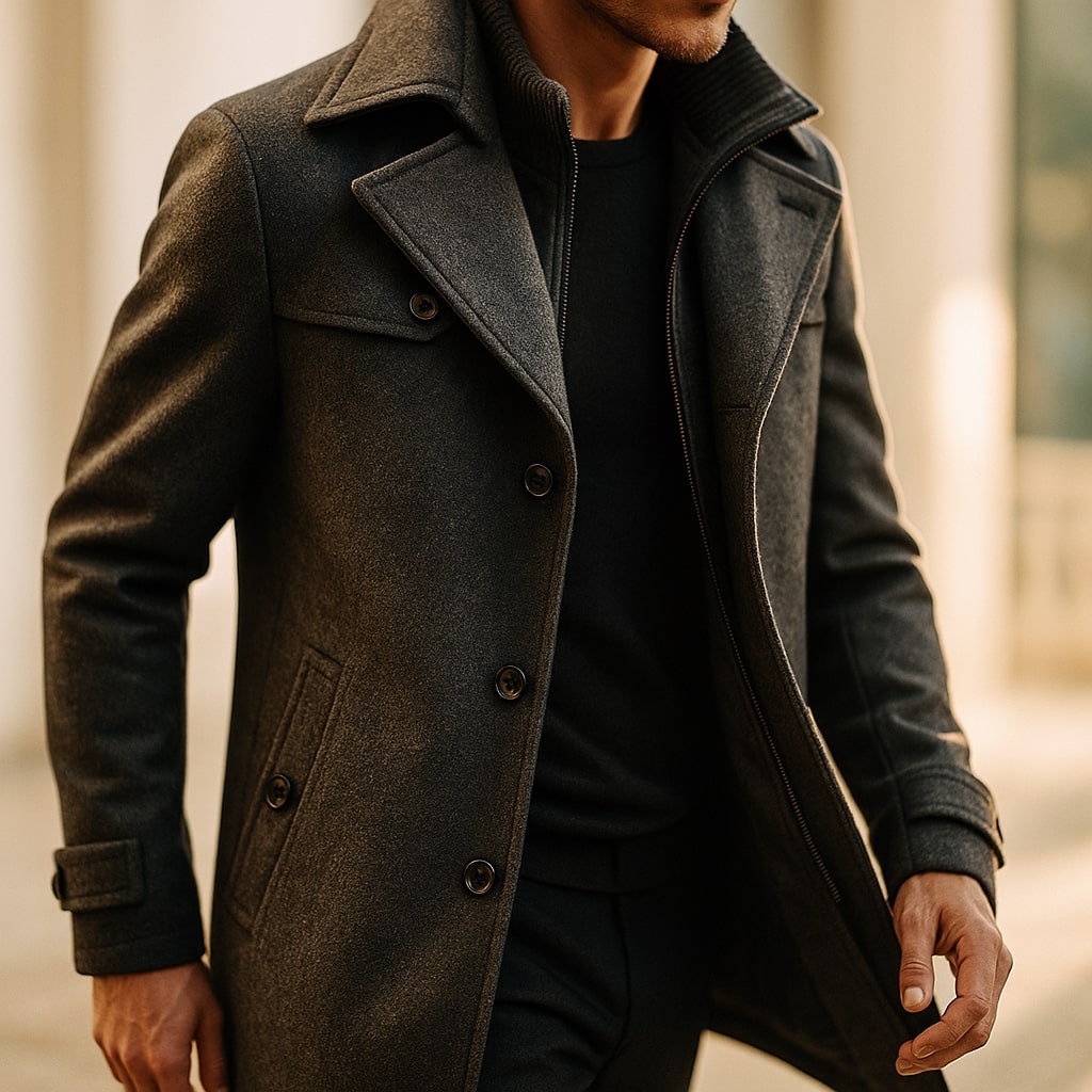 PHILIP | MANTEAU EN LAINE LONGUE POUR HOMMES