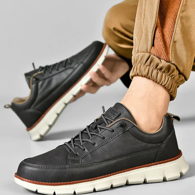 PHILIP™ | Baskets de marche en cuir rembourrées pour homme