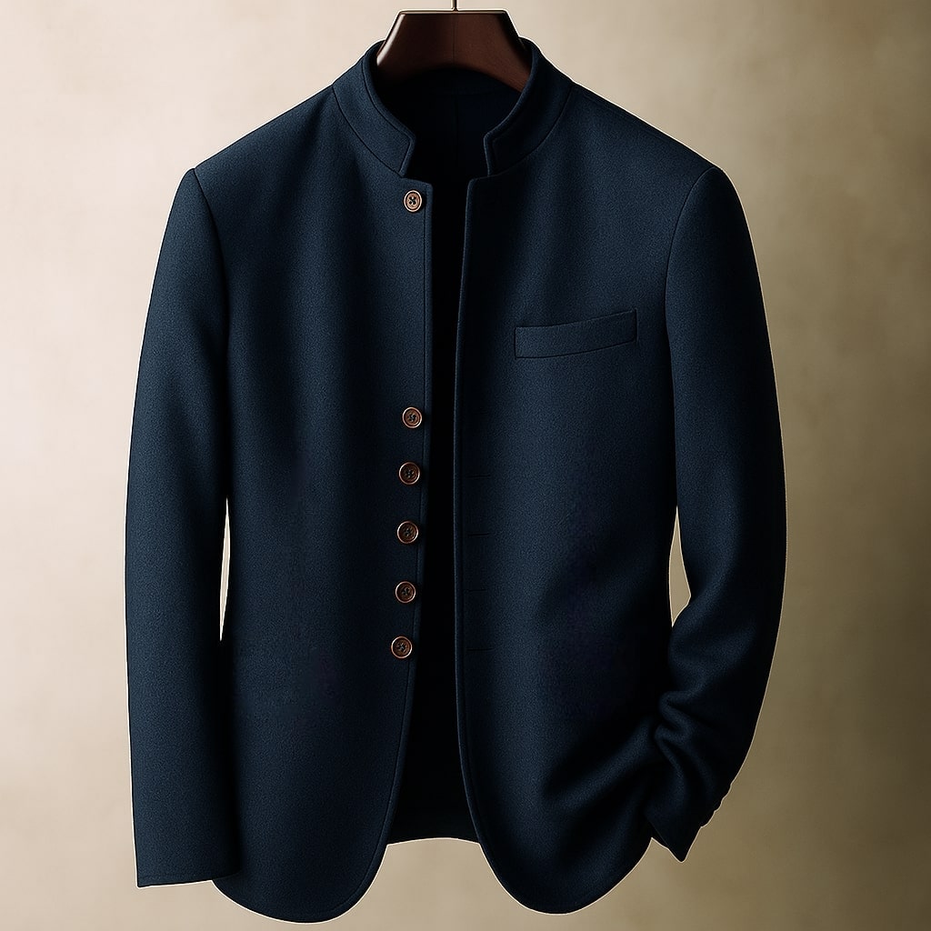 PHILIP | VESTE EN LAINE À COL DROIT