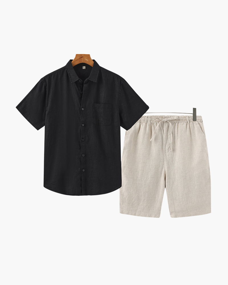 PHILIP | ENSEMBLE EN LIN (SHORTS)