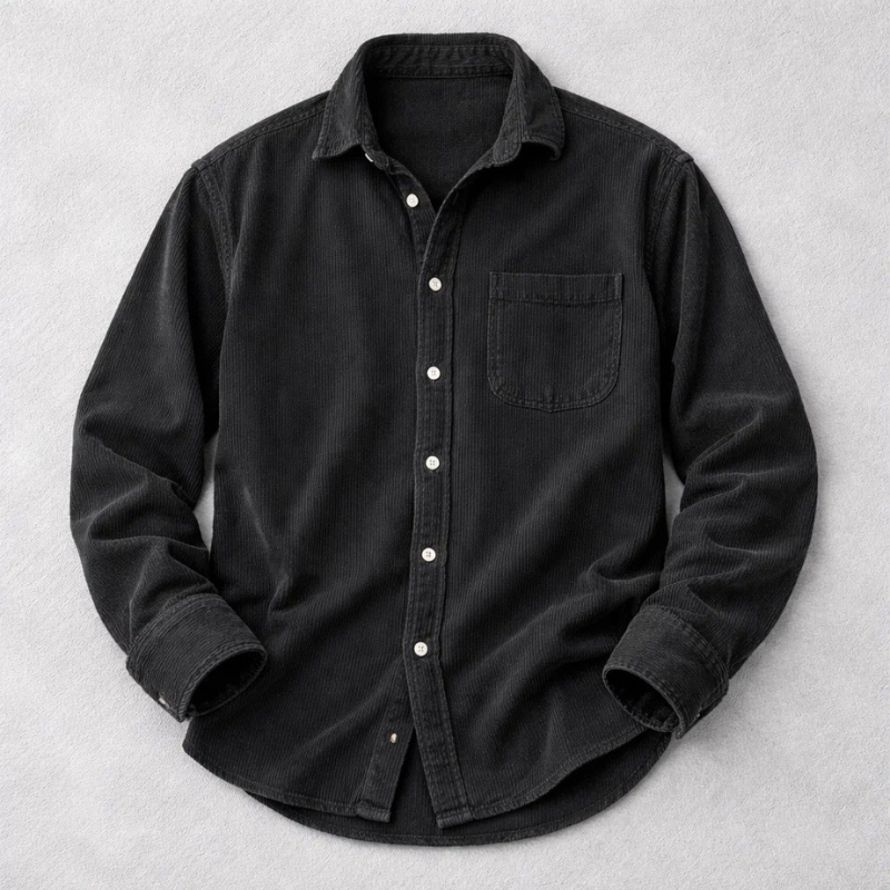 PHILIP | CHEMISE CLASSIQUE ET ÉLÉGANTE EN VELOURS COURRU