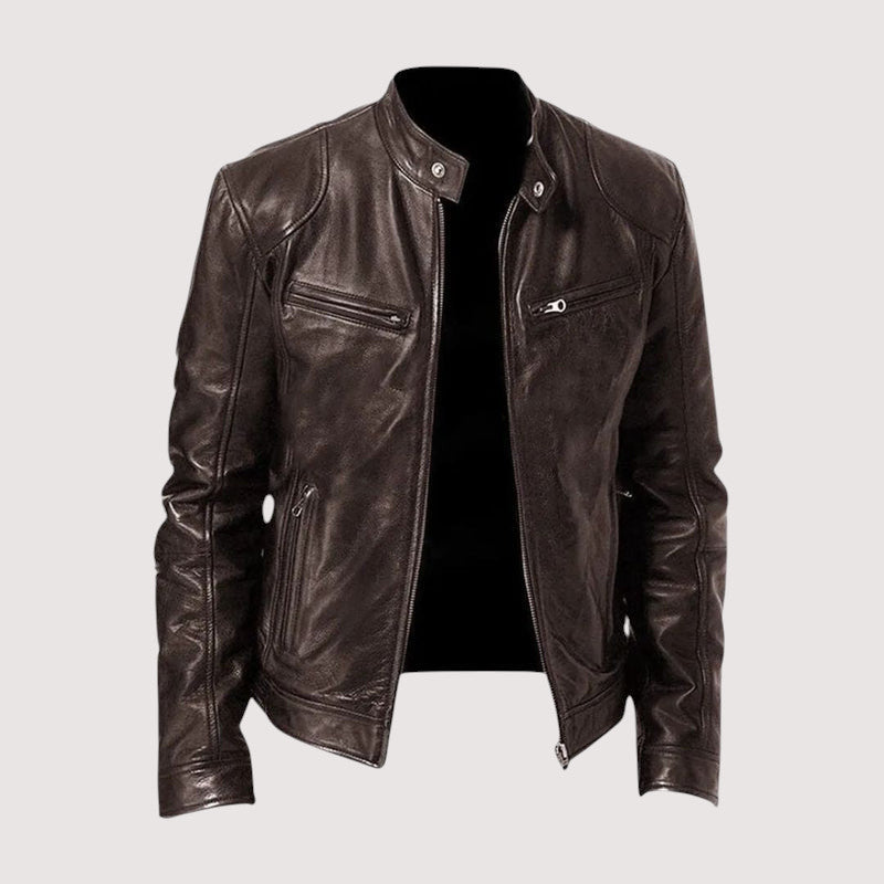 PHILIP | VESTE EN CUIR ÉLÉGANTE