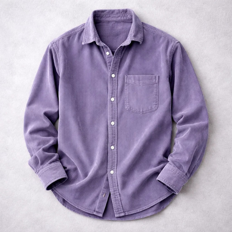 PHILIP | CHEMISE CLASSIQUE ET ÉLÉGANTE EN VELOURS COURRU