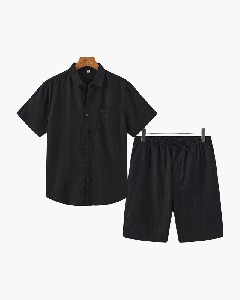 PHILIP | ENSEMBLE EN LIN (SHORTS)