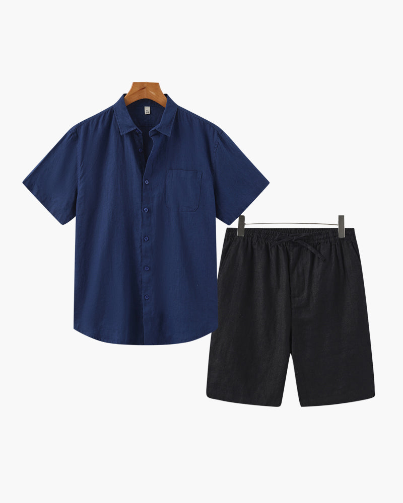 PHILIP | ENSEMBLE EN LIN (SHORTS)