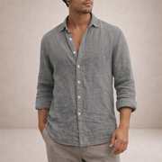 PHILIP™ | Chemise en lin à col ouvert