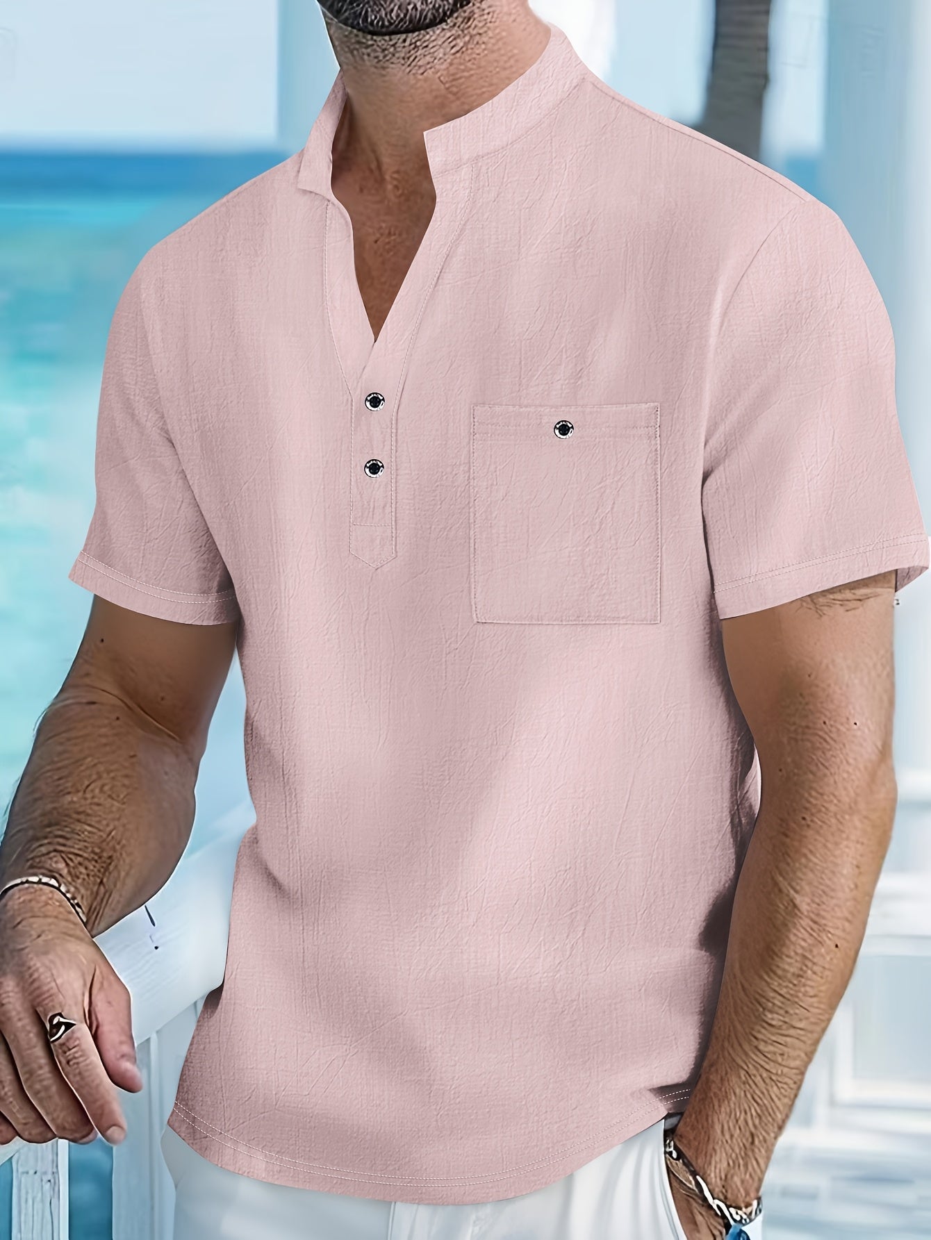 PHILIP™ | Chemise Henley en lin pour homme