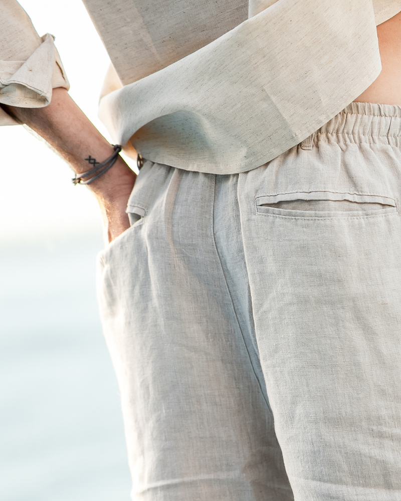 PHILIP | SHORTS EN LIN DE HAUTE QUALITÉ