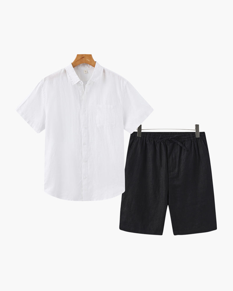 PHILIP | ENSEMBLE EN LIN (SHORTS)