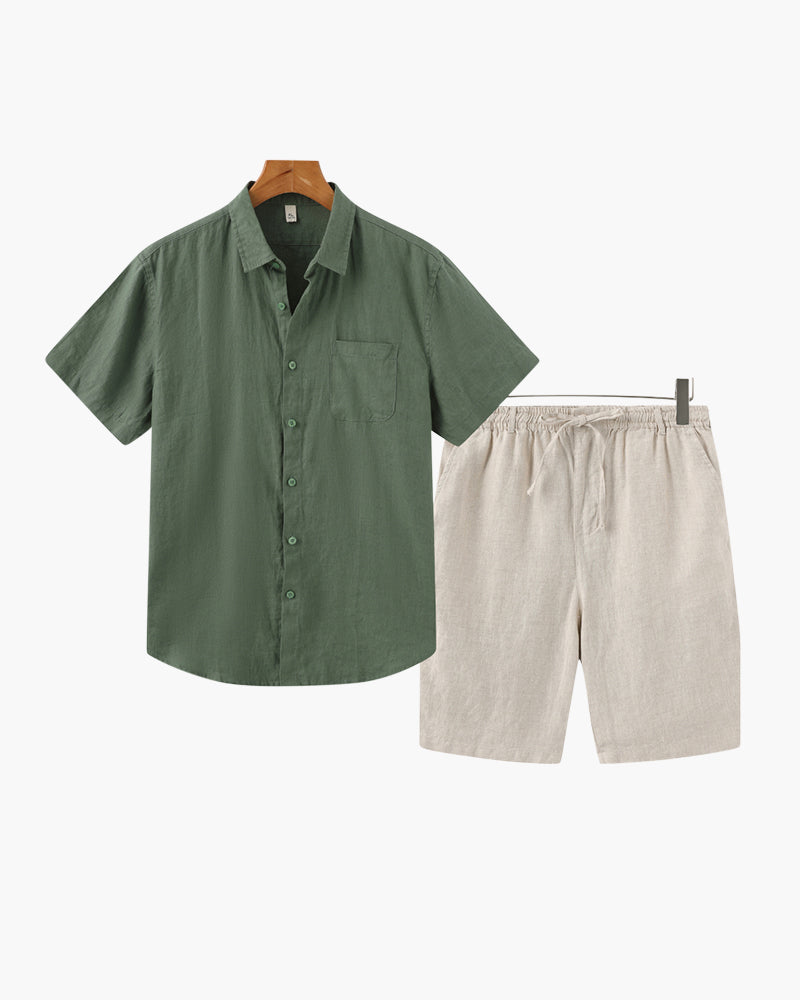 PHILIP | ENSEMBLE EN LIN (SHORTS)