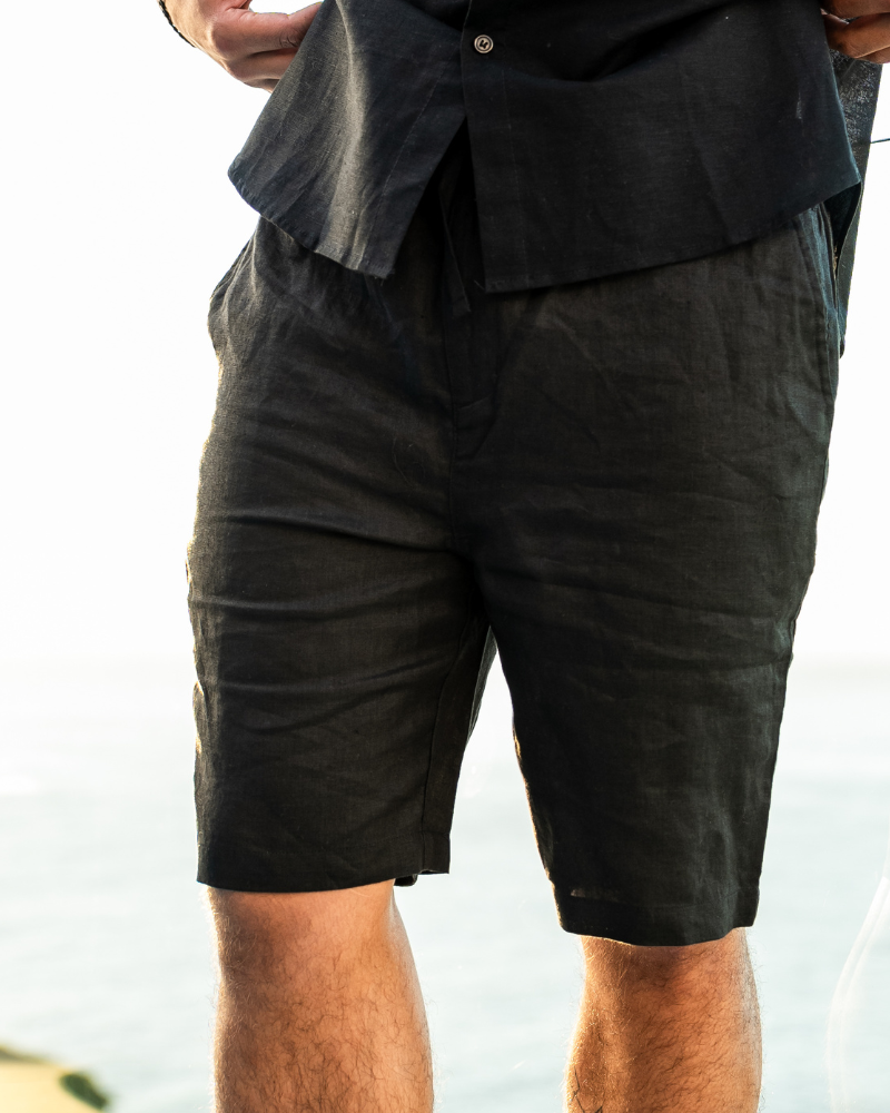PHILIP | SHORTS EN LIN DE HAUTE QUALITÉ