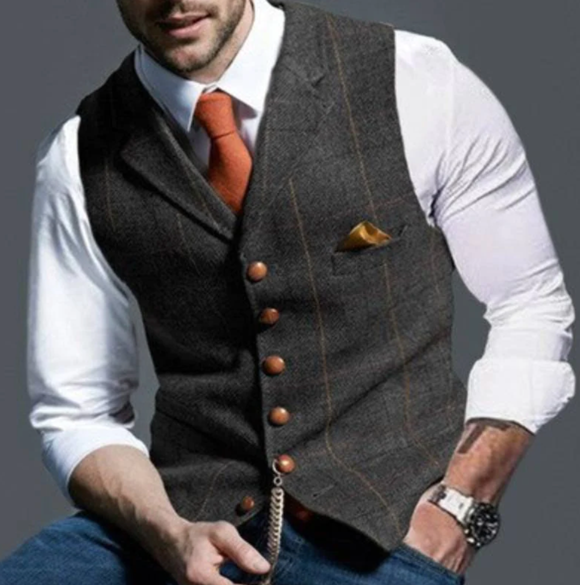 PHILIP A | GILET ÉLÉGANT POUR HOMME