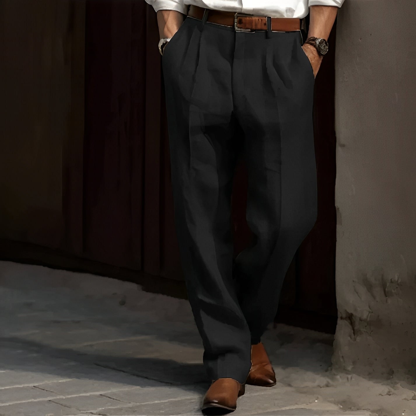 PHILIP™ | Pantalon rétro à jambes larges