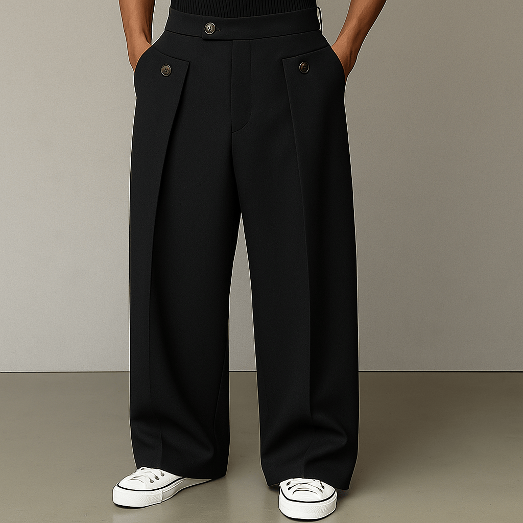 PHILIP | PANTALONS À JAMBES LARGES POUR HOMMES