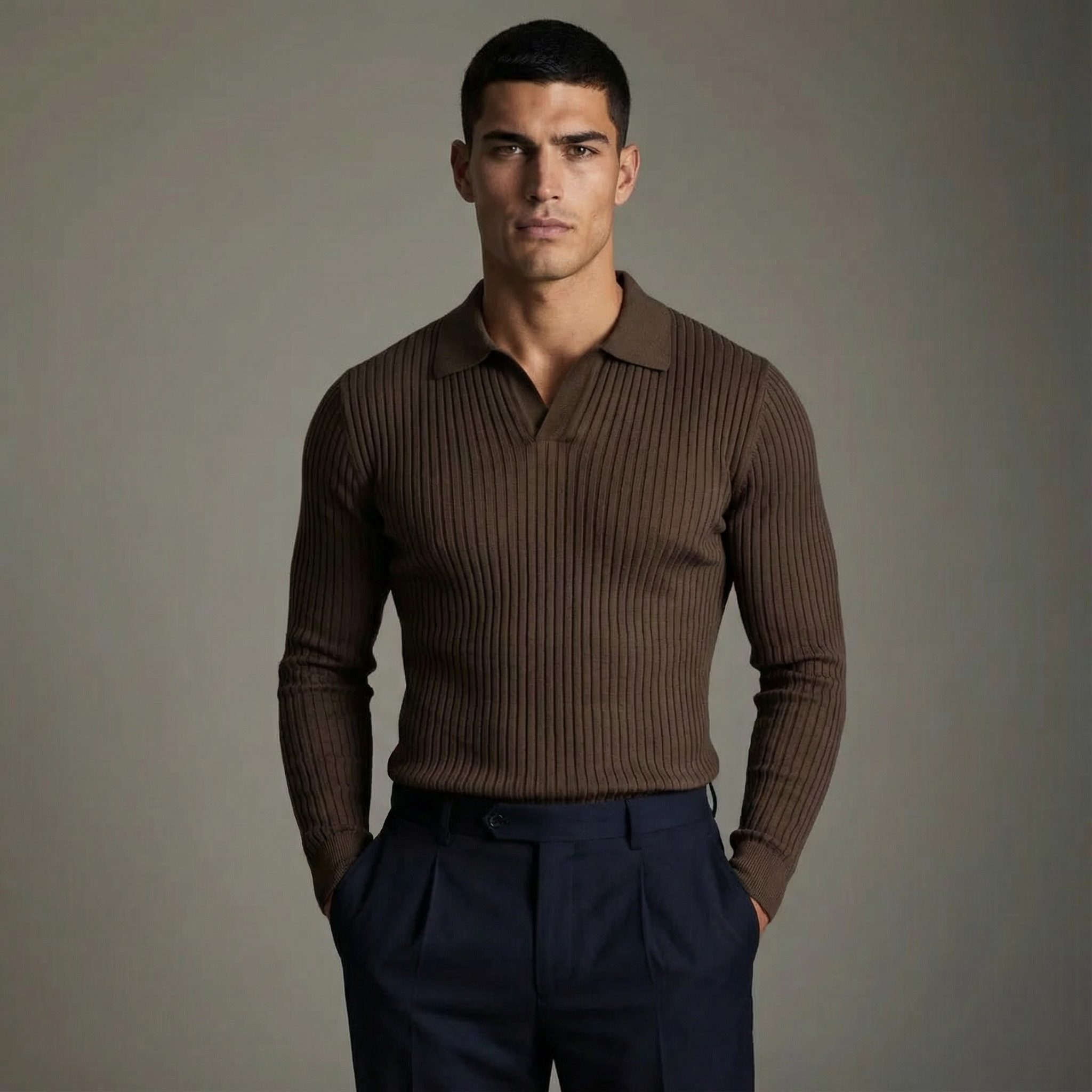 PHILIP | CHEMISE À COL OUVERT POUR HOMMES