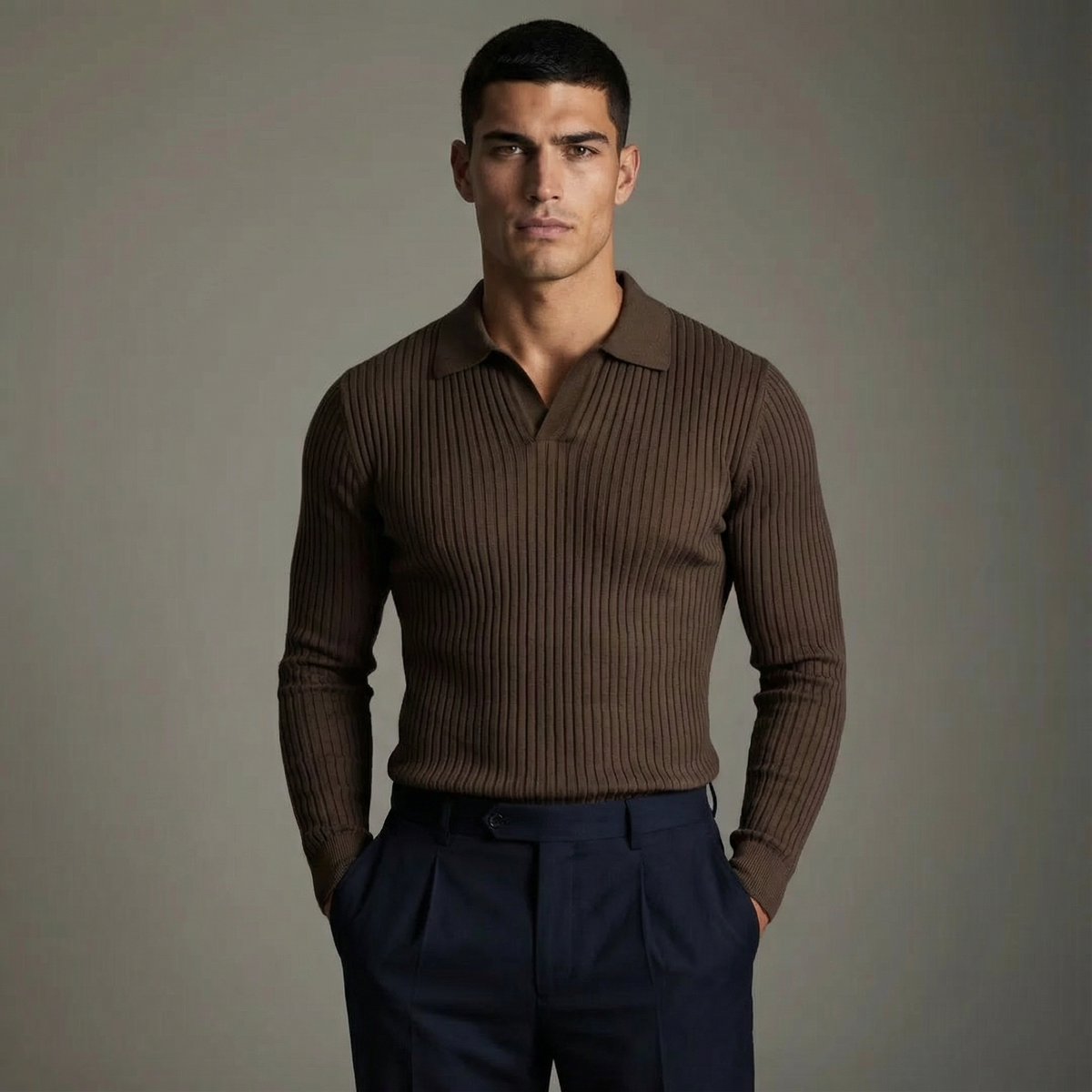 PHILIP | CHEMISE À COL OUVERT POUR HOMMES