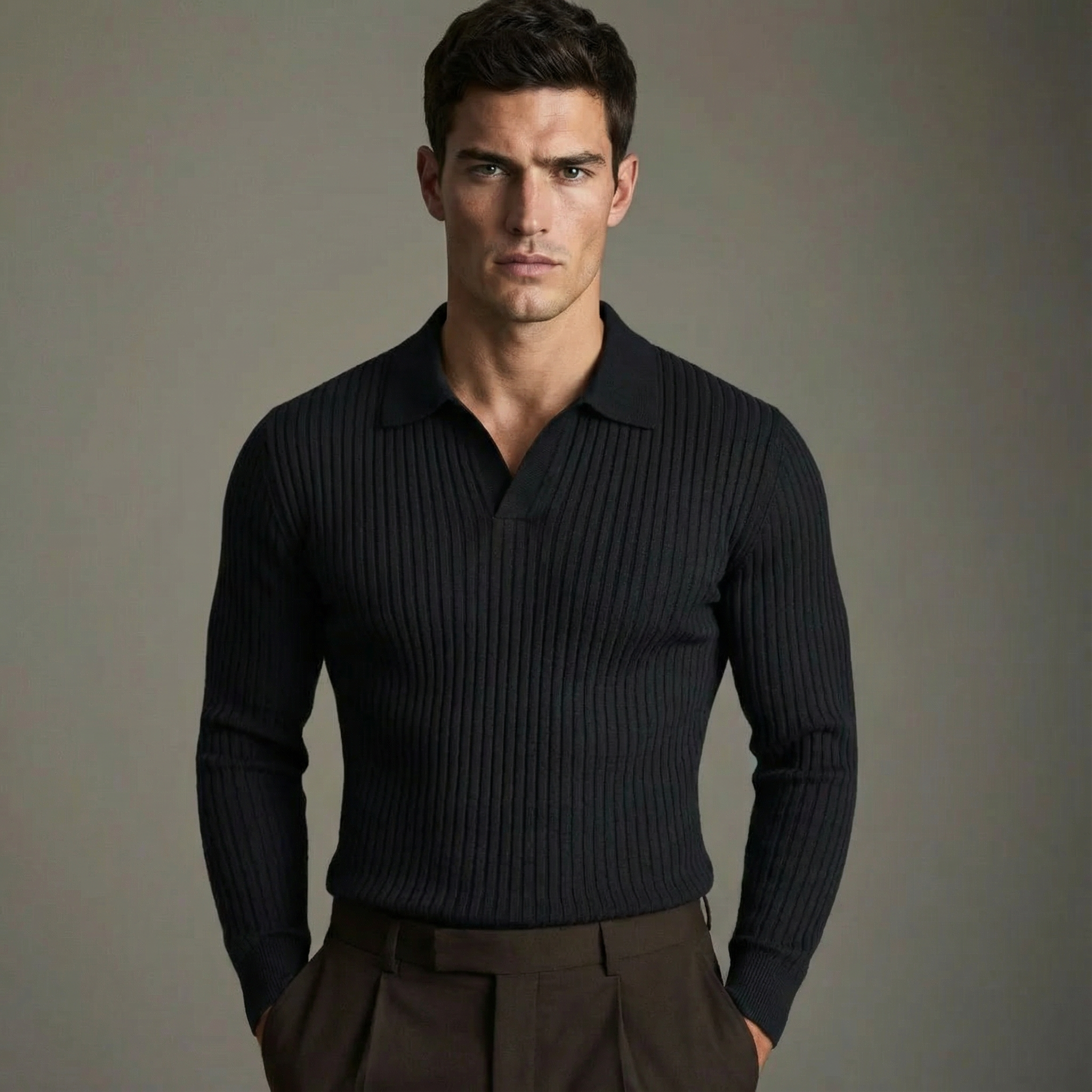 PHILIP | CHEMISE À COL OUVERT POUR HOMMES