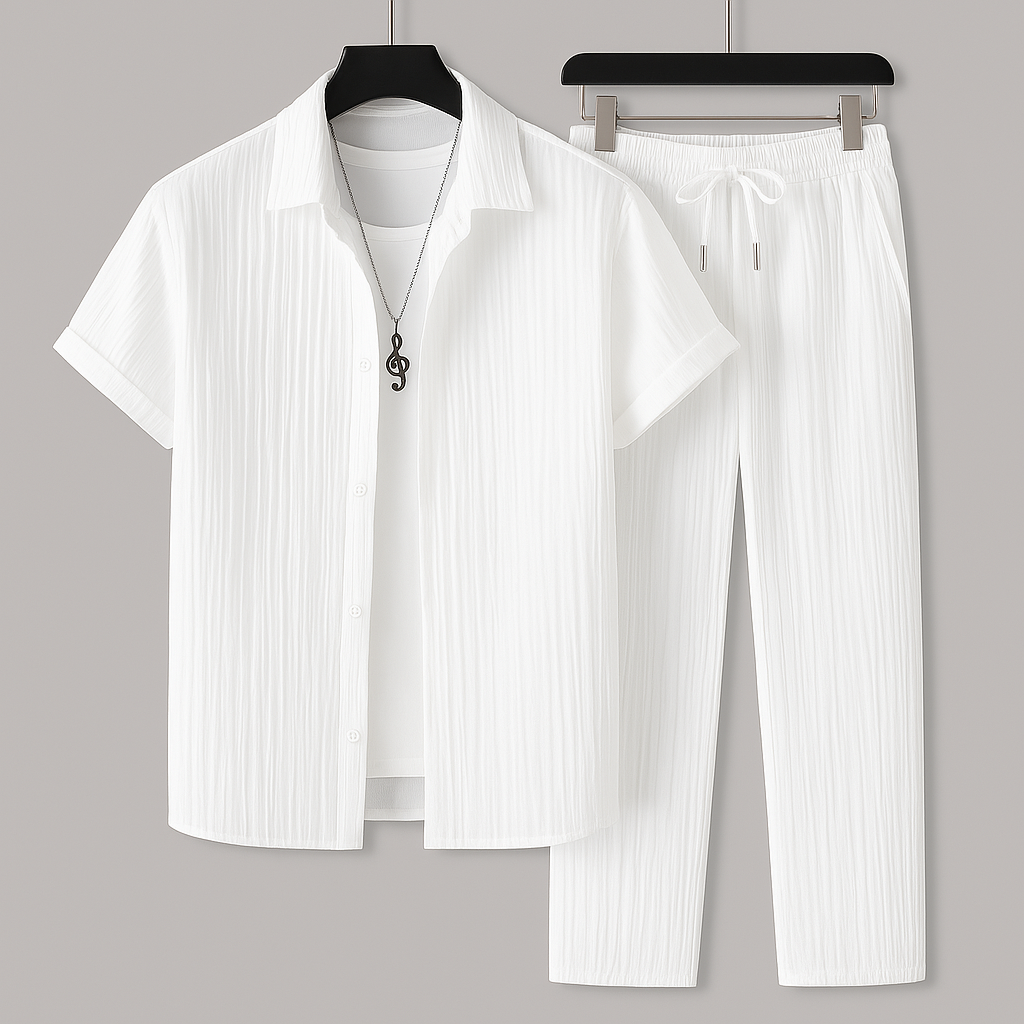 PHILIP™ | Ensemble en lin côtelé