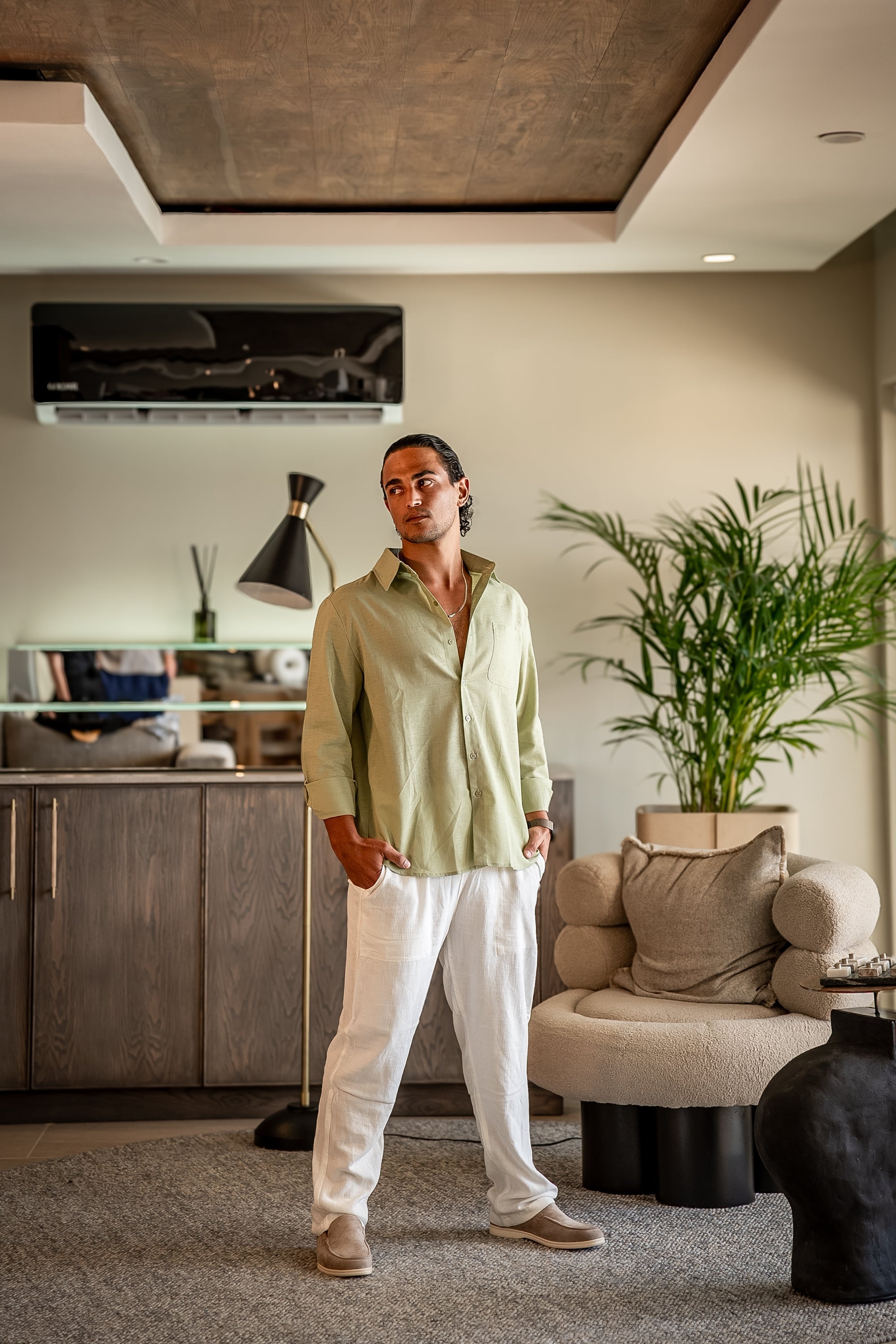 PHILIP | ENSEMBLE EN LIN (MANCHES LONGUES)
