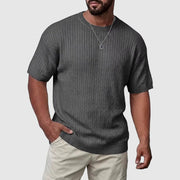 PHILIP™ | Pull à manches courtes en maille texturée pour homme