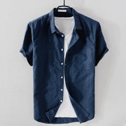PHILIP™ | Chemise à manches courtes en lin et coton pour homme