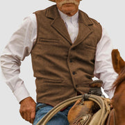 PHILIP™ | Gilet en coton pour homme, d'inspiration western