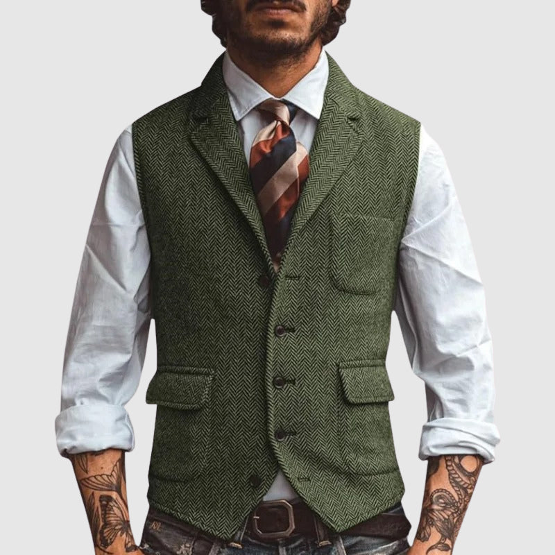 PHILIP™ | Gilet à motif chevrons pour homme