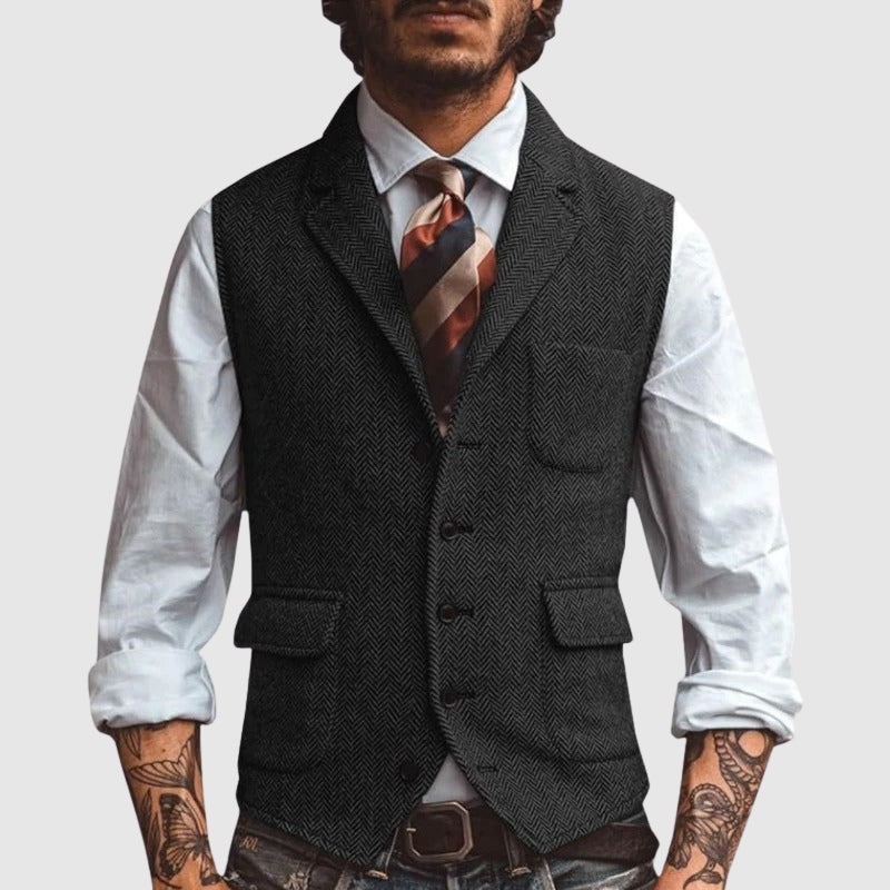 PHILIP™ | Gilet à motif chevrons pour homme