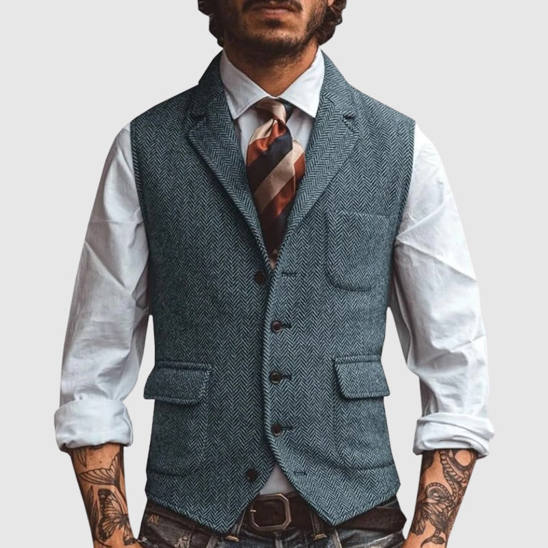 PHILIP™ | Gilet à motif chevrons pour homme
