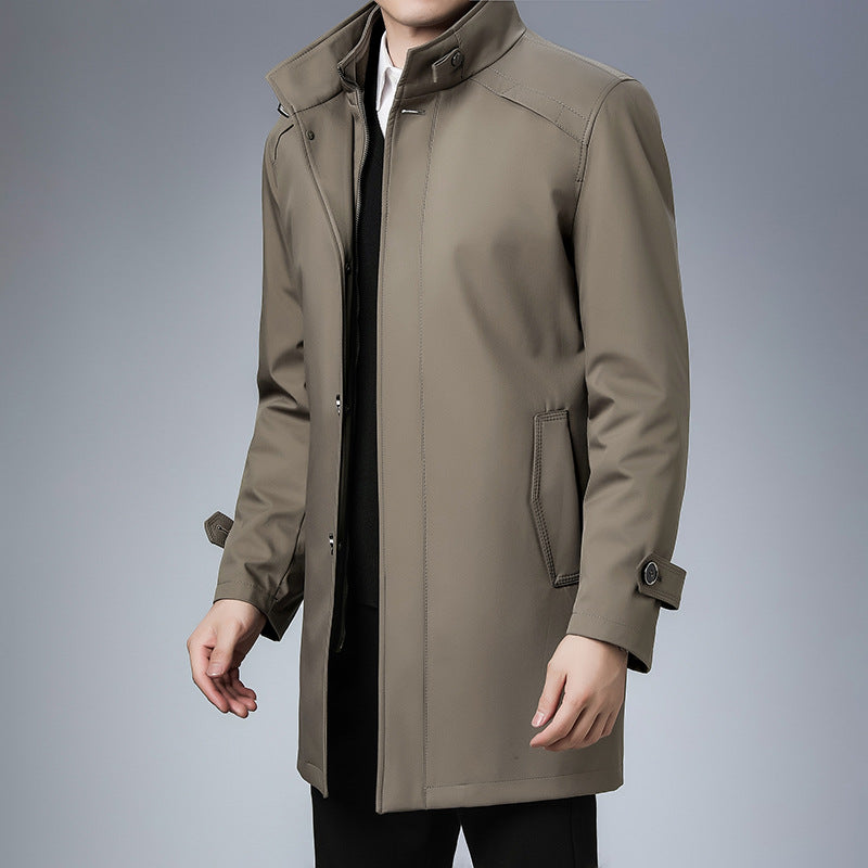 PHILIP™ | Manteau de ville pour homme à col montant et fermeture éclair sur le devant