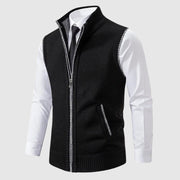 PHILIP™ | Gilet sans manches zippé en laine mélangée