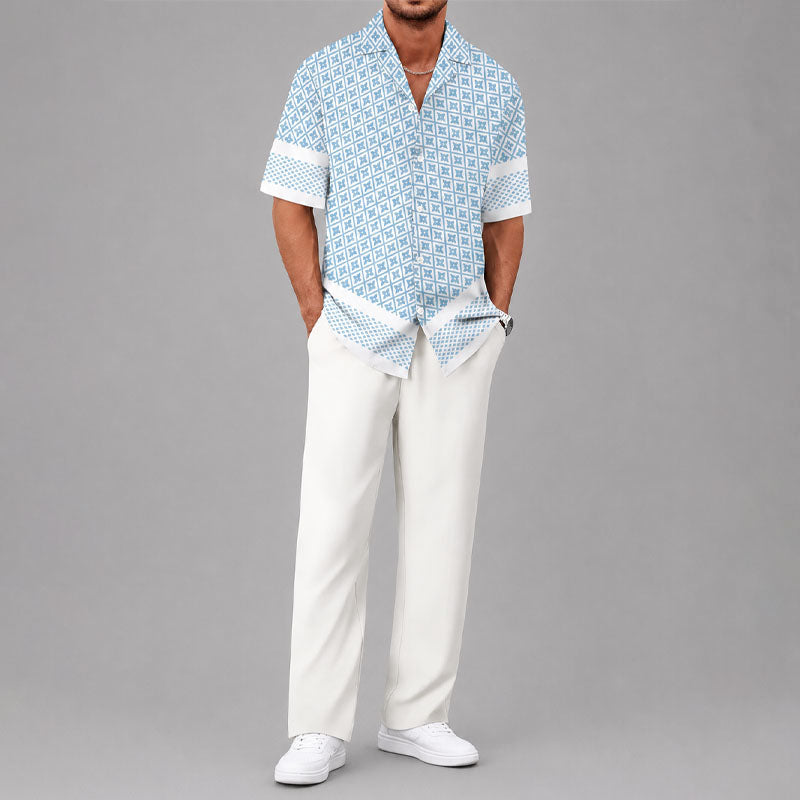 PHILIP™ | Ensemble deux pièces géométrique pour homme